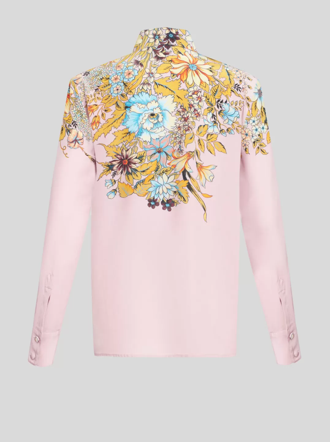 Shop Crepe De Chine Shirt With Placed Print | Women | | Women Shirts and Blouses