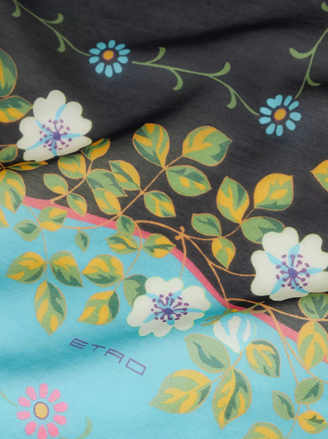 Hot Floral Cotton And Silk Scarf | Women | | Women Scarves and Silk