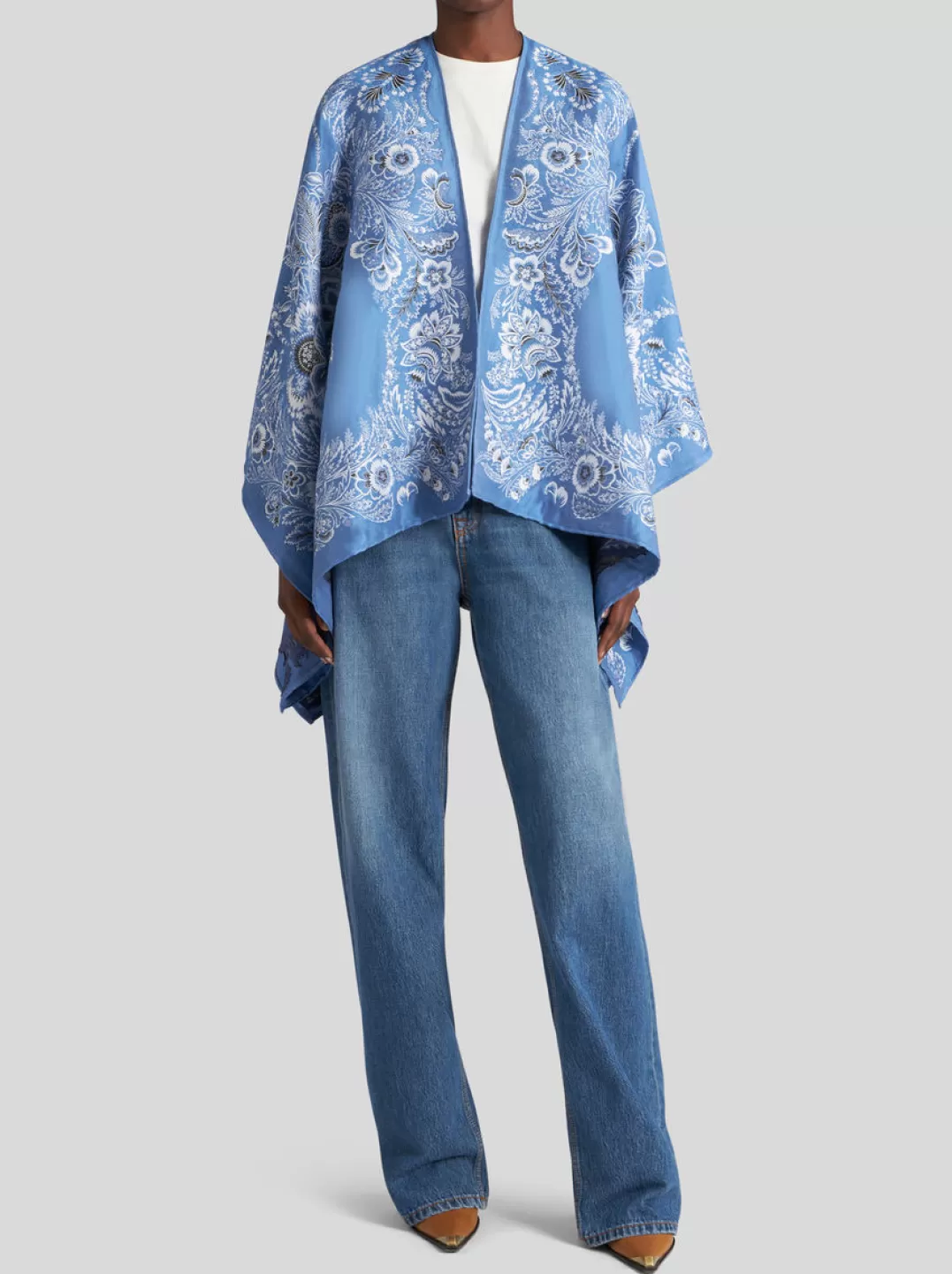 Online JACQUARD CAPE | Women Capes and Ponchos | Coats and Outerwear
