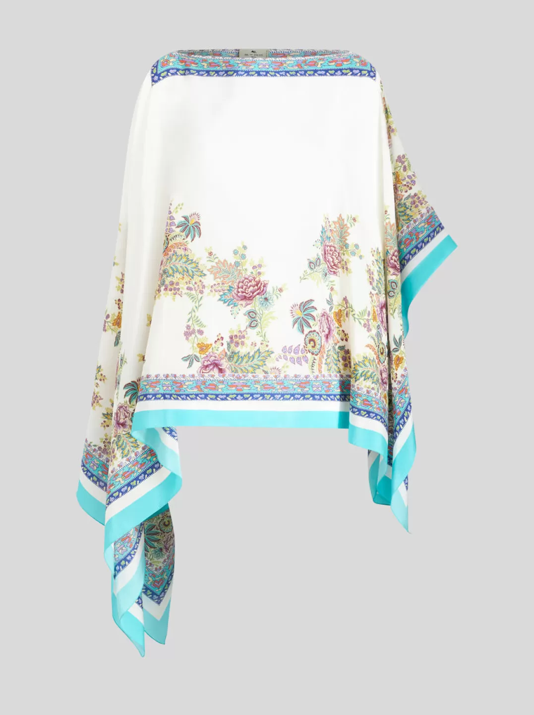 Best Printed Silk Poncho | Women | | Women Capes and Ponchos