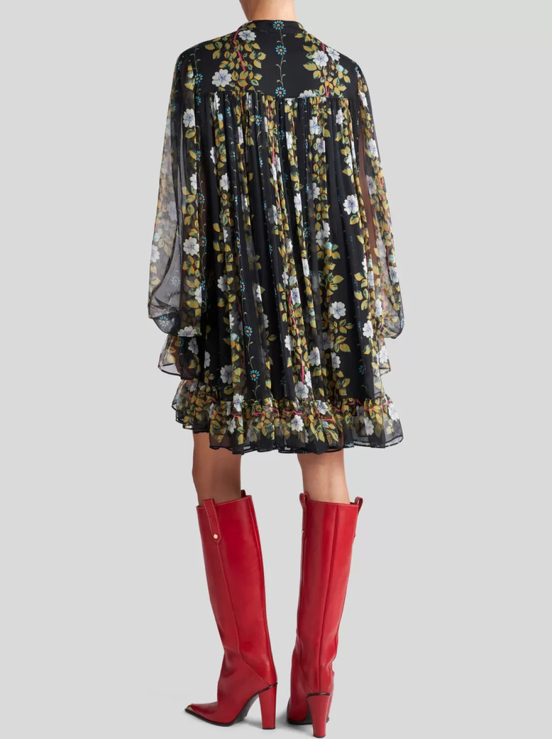 Hot Silk Kaftan Dress With Floral Print | Women | | Women Dresses