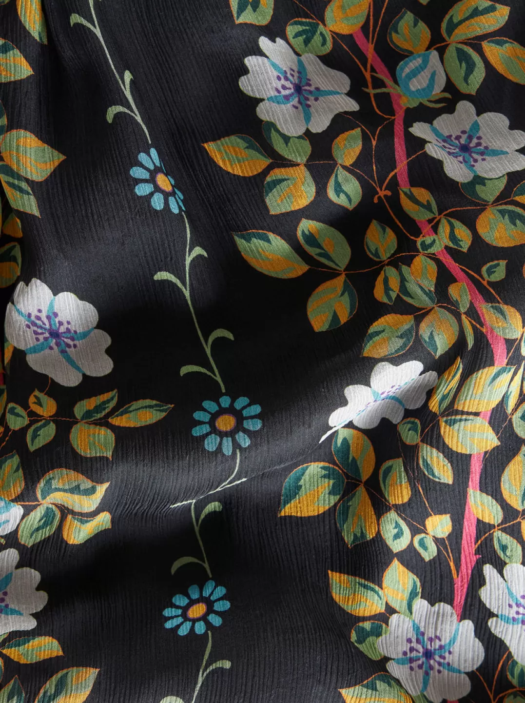 Hot Silk Kaftan Dress With Floral Print | Women | | Women Dresses