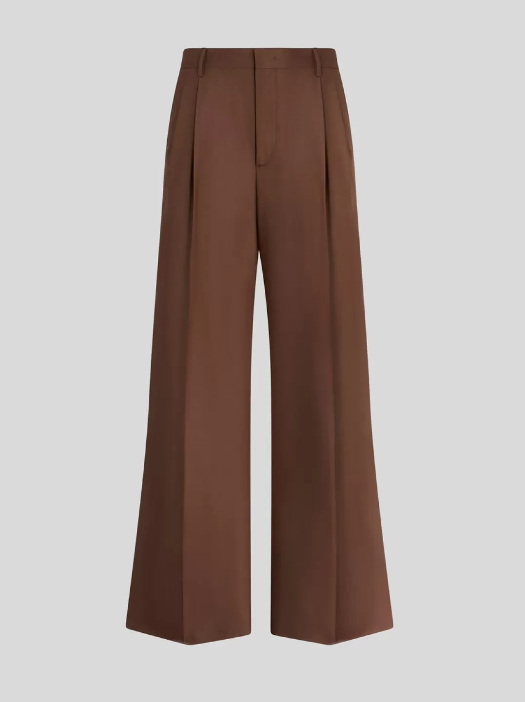 Discount STRETCH WOOL TROUSERS WITH PLEATS | Trousers