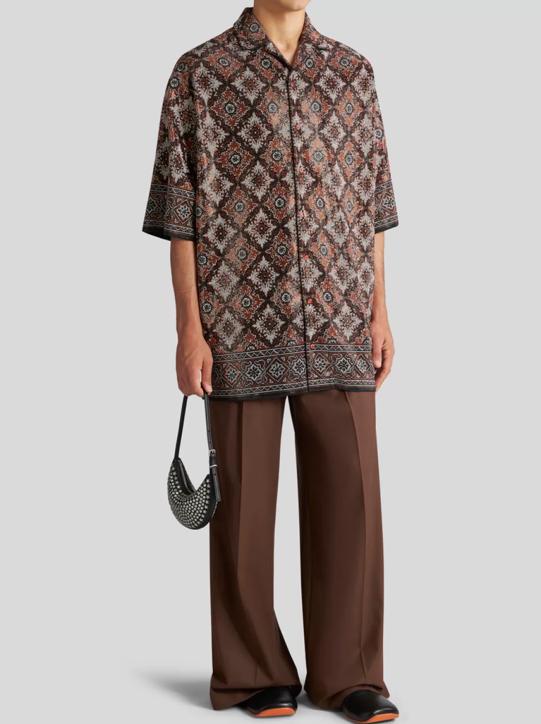 Discount STRETCH WOOL TROUSERS WITH PLEATS | Trousers